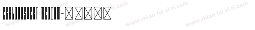 CgAldousVert Medium字体转换